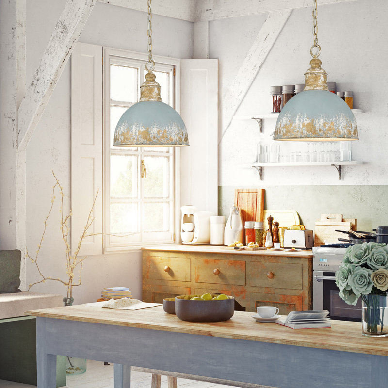 Vintage gold pendant light cheap